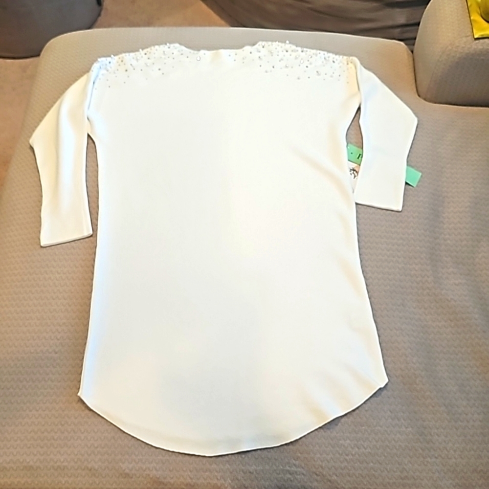 NWT Sirenlily Diamonds & Pearls Sweater Dress